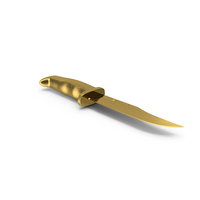 Gold Hunting Knife PNG & PSD Images