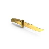 Hunting Knife Gold PNG & PSD Images
