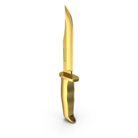 Hunting Knife Gold PNG & PSD Images