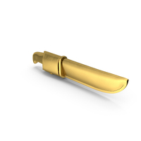 Hunting Knife in a Leather Sheath Gold PNG & PSD Images