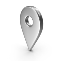 Silver Pointer Location Icon PNG & PSD Images