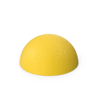 Yellow Hemisphere Bollard PNG & PSD Images