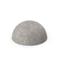 Concrete Hemisphere Bollard PNG & PSD Images