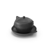 Black Clay Soup Pot PNG & PSD Images