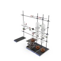 Distilling Stand with Flasks PNG & PSD Images