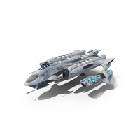 Fantastic Battle Spaceship White PNG & PSD Images