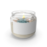 Glass Jar Candle Fire Burns PNG & PSD Images