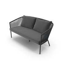 Corda Slate Gray Sofa PNG & PSD Images