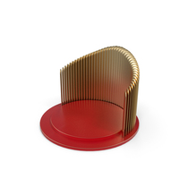 Display Podium In Red And Gold PNG & PSD Images
