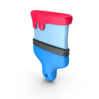 Hand Brush With Paint Icon PNG & PSD Images