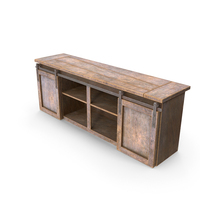 Barn Door Console PNG & PSD Images