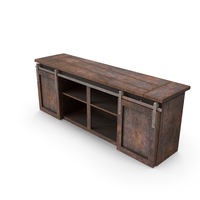 Barn Door Console PNG & PSD Images