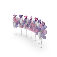Bunches Of Balloons Decor For Party PNG & PSD Images