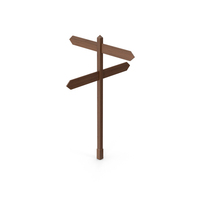 Road Sign Dark Wood PNG & PSD Images