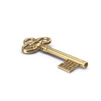Retro Gold Key PNG & PSD Images