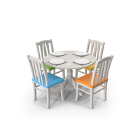 Table And Chairs Set PNG & PSD Images