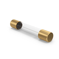 Gold Glass Tube Fuse PNG & PSD Images