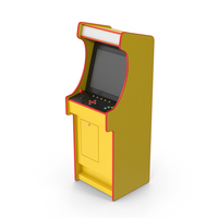 Yellow Arcade Machine PNG & PSD Images