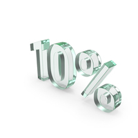 10% Glass Sign PNG & PSD Images