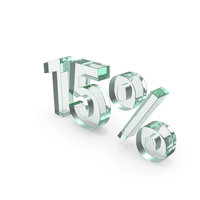 15% Glass Sign PNG & PSD Images