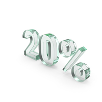20% Glass Sign PNG & PSD Images