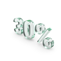 30% Glass Sign PNG & PSD Images
