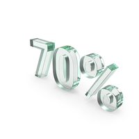 70% Glass Sign PNG & PSD Images