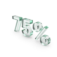 75% Glass Sign PNG & PSD Images