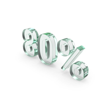 80% Glass Sign PNG & PSD Images