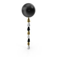 Black Balloon With Tassel PNG & PSD Images