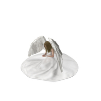 Blonde Girl Angel Praying PNG & PSD Images