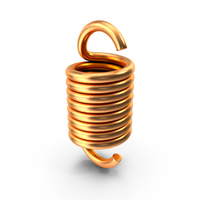 Thick Copper Spring PNG & PSD Images