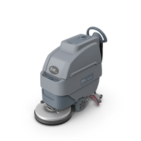 Industrial Floor Scrubber Machine Grey PNG & PSD Images