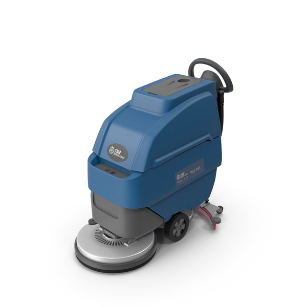 Automatic Floor Cleaning Machine Blue PNG & PSD Images