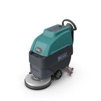 Professional Floor Cleaning Machine Turquoise PNG & PSD Images
