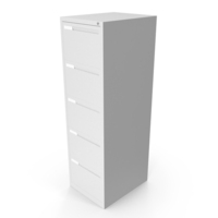 Filing Cabinet 5 Drawer Grey PNG & PSD Images