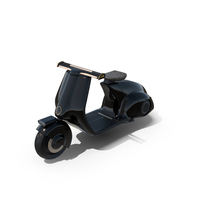 Modern Electric Scooter Black PNG & PSD Images