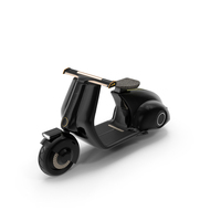 Modern Black Electric Scooter Lights On PNG & PSD Images