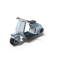 Concept Electric Scooter Vespa 98 Blue PNG & PSD Images