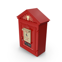 Vintage Gamewell Fire Alarm Station PNG & PSD Images