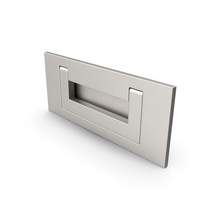 Kitchen Cabinet Handle Recessed Rectangular Silver PNG & PSD Images