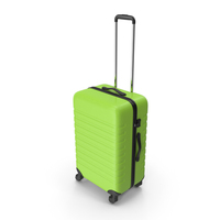 Hard Shell Travel Suitcase with Extendable Handle PNG & PSD Images