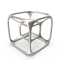 Silver 3D Printed Modern Art Object PNG & PSD Images