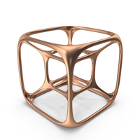 Bronze 3D Printed Modern Art Object PNG & PSD Images