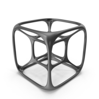 Black 3D Printed Modern Art Object PNG & PSD Images