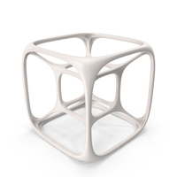 3d Printed Modern Art Object White PNG & PSD Images