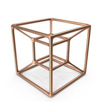 Bronze 3D Printed Modern Art Object PNG & PSD Images