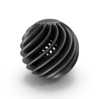 Black 3D Printed Modern Art Object PNG & PSD Images