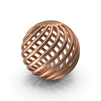 Bronze 3D Printed Modern Art Object PNG & PSD Images