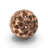 Bronze 3D Printed Modern Art Object PNG & PSD Images